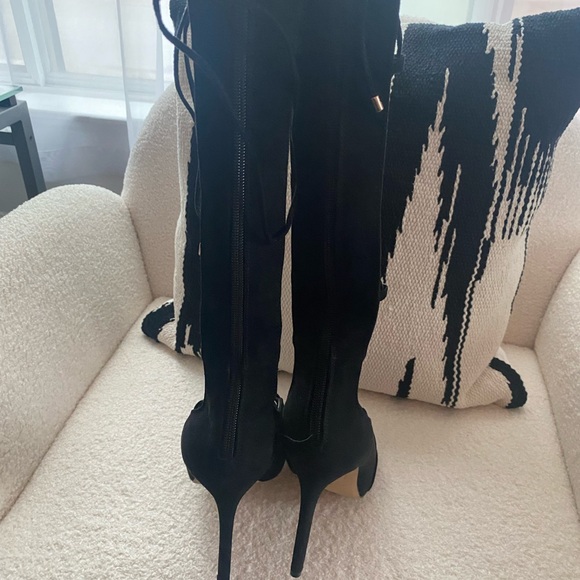 DONATED🔥🖤Black Strappy Women's Gladiator Heels - Picture 4 of 8